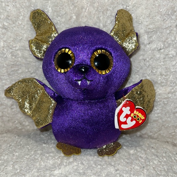 Ty Beanie Boos Glitter Bat Plush - Picture 1 of 8